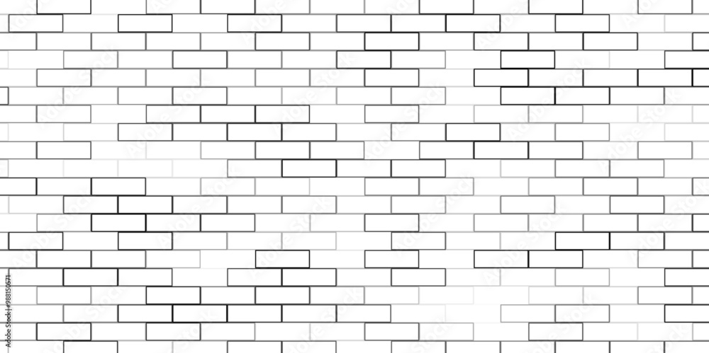 brick wall vector art simple outline design isolated white background, Seamless vector texture for continuous replicate. brick wall vector art simple outline design isolated white background, Seamless vector texture for continuous replicate.