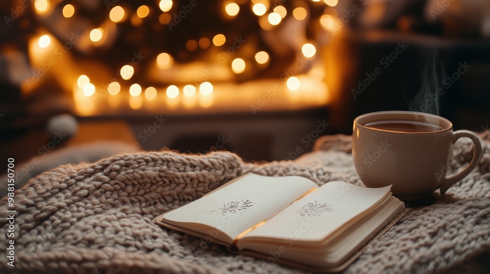 Cozy Winter Evening by the Fireplace