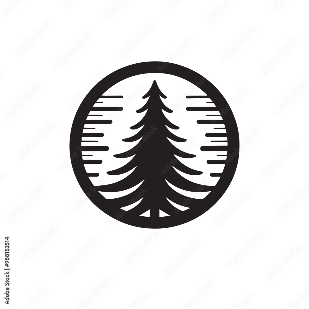 Pine tree vector silhouette. Pine tree logo, icon sign design. Evergreen tree illustration. Pine tree vector design isolated on white background. Pine tree vector silhouette. Pine tree logo, icon sign design. Evergreen tree illustration. Pine tree vector design isolated on white background.
