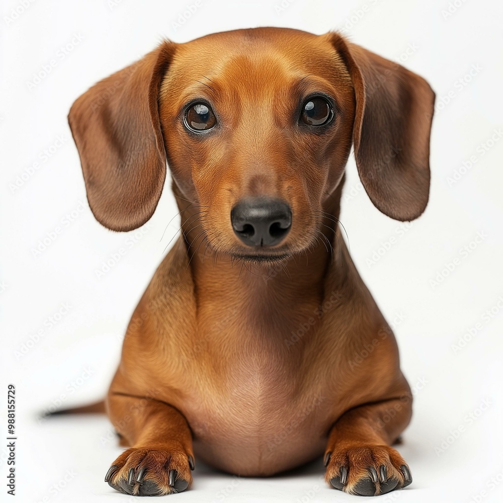A cute dachshund lying down, showcasing its expressive eyes and smooth coat, perfect for pet lovers and animal photography. A cute dachshund lying down, showcasing its expressive eyes and smooth coat, perfect for pet lovers and animal photography.