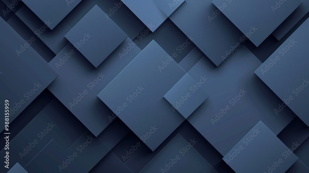 Abstract Blue Squares Abstract Blue Squares