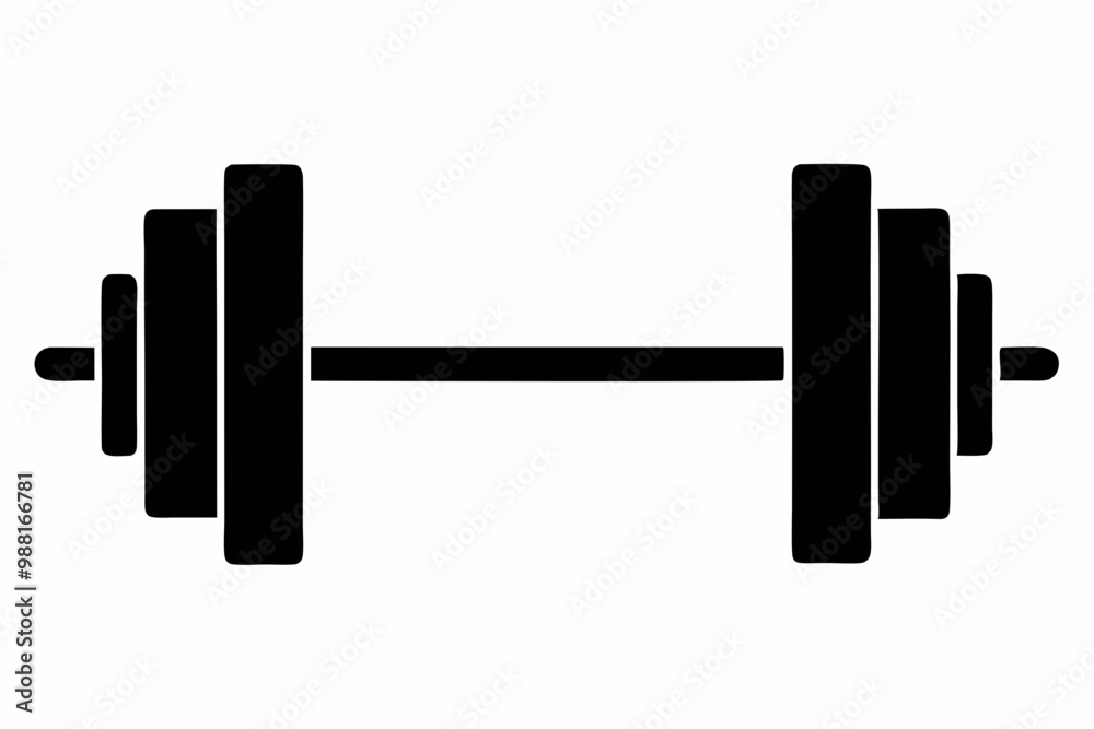 barbell silhouette vector, dumbbell icon
barbell silhouette vector, dumbbell icon