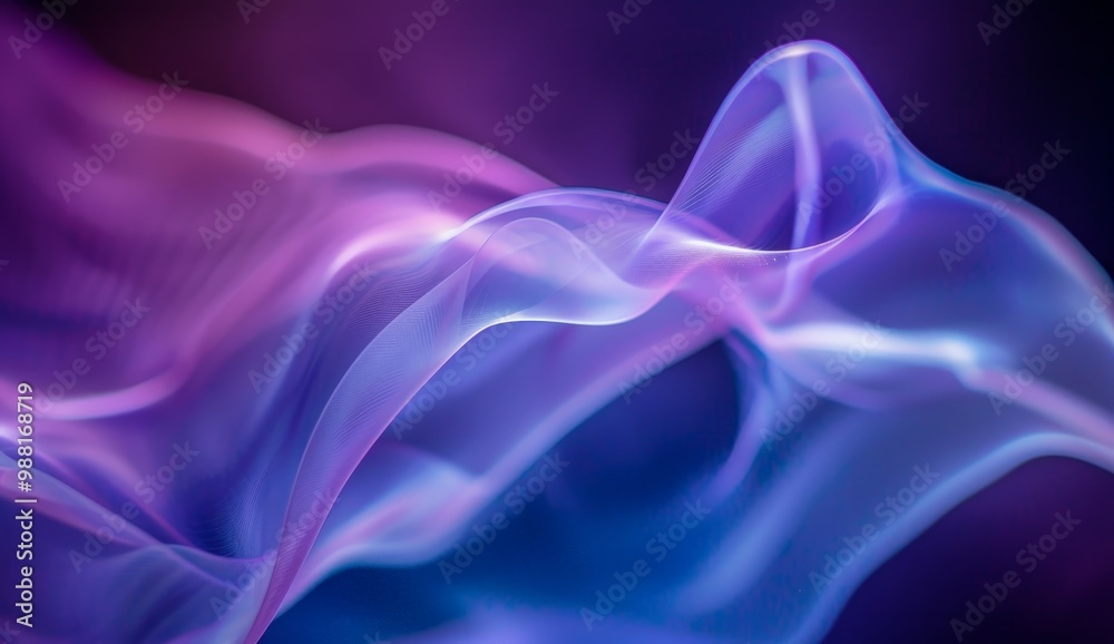Obraz premium Abstract Purple and Blue Swirls