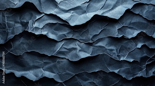 Abstract background. Texture of folded black toner paper and overlay poster.