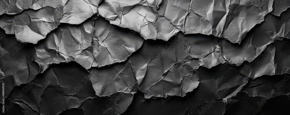 Abstract background. Texture of folded black toner paper and overlay poster. Abstract background. Texture of folded black toner paper and overlay poster.