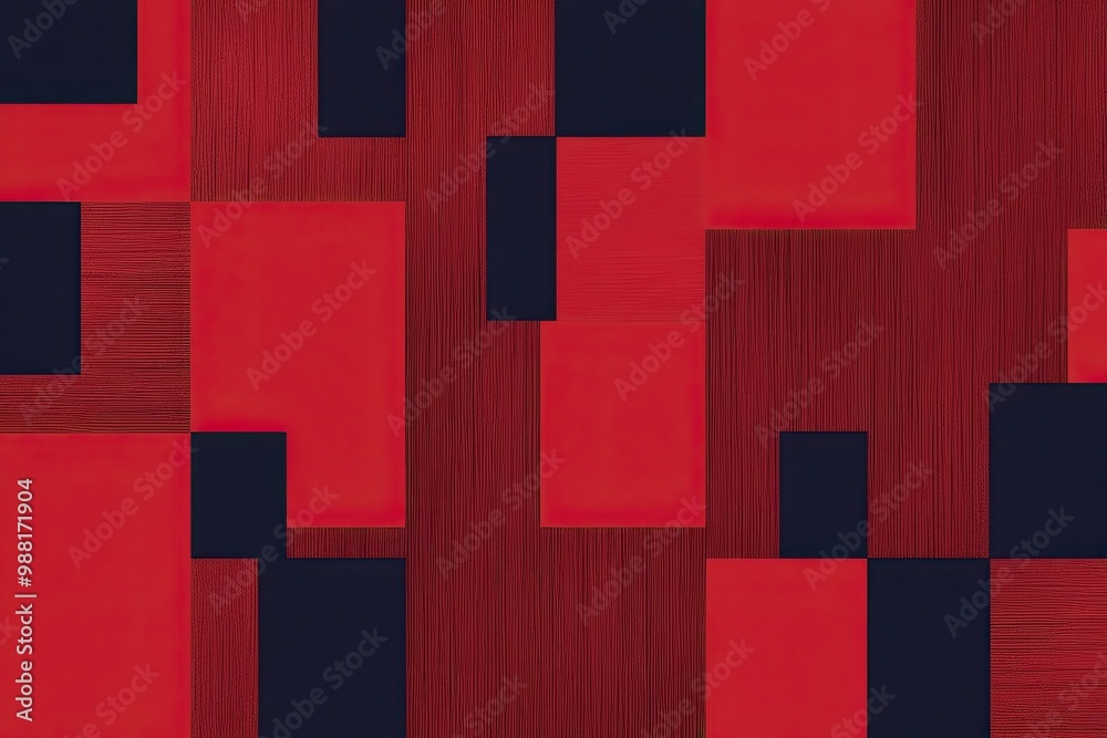 Red Abstract Background with Bold Square Design and Texture Red Abstract Background with Bold Square Design and Texture