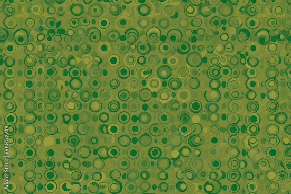 Vibrant Green Circle Pattern Background Design Vibrant Green Circle Pattern Background Design