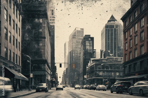 Textured Cityscape Gritty Urban Vignette Effect for Stunning Visuals