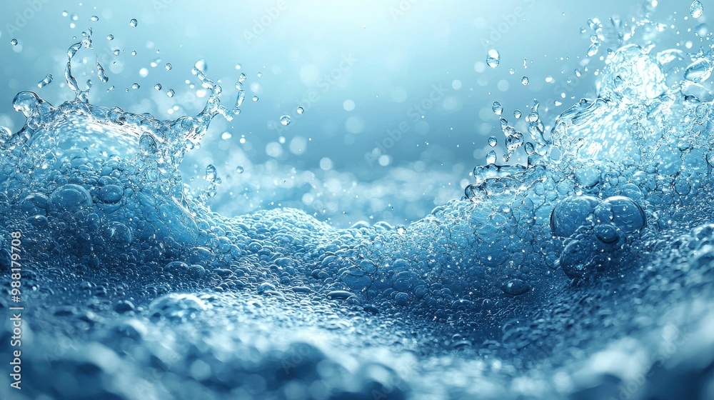 Abstract Blue Water Splash Background Texture Abstract Blue Water Splash Background Texture