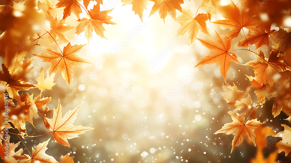 Autumn, golden maple leaves, sunshine, high quality, fashion blockbuste Autumn, golden maple leaves, sunshine, high quality, fashion blockbuste