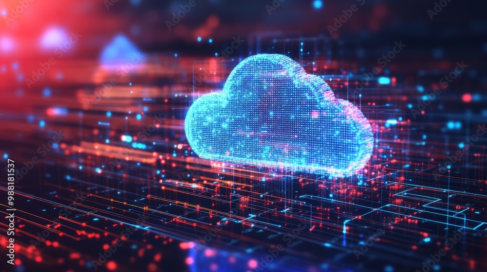 custom made wallpaper toronto digitalDigital cloud technology background