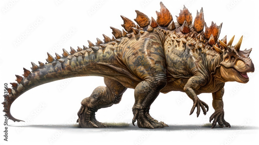 Fototapeta premium Spiky Dinosaur Illustration