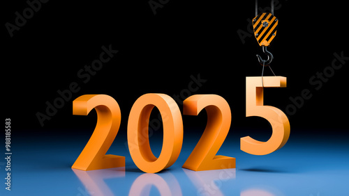 2025 new year. Template for...