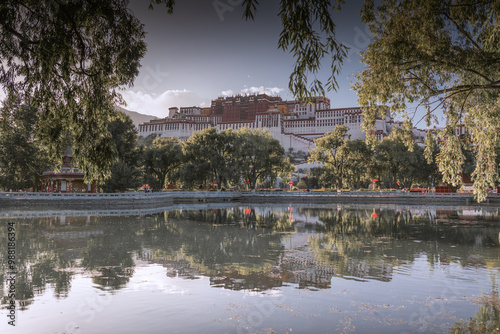 Potala palace. World Heritage site, former Dalai Lama residence in Lhasa photo