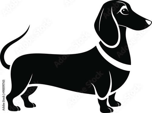 Dachshund Silhouette: Playful and Iconic Sausage Dog