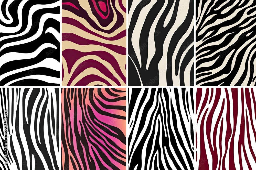 Vibrant Zebra Patterns in Nature Stylish Abstract Art and Modern Design Vibrant Zebra Patterns in Nature Stylish Abstract Art and Modern Design