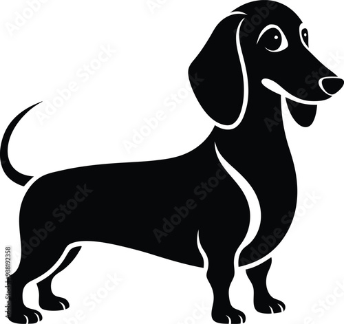 Dachshund Silhouette: Playful and Iconic Sausage Dog