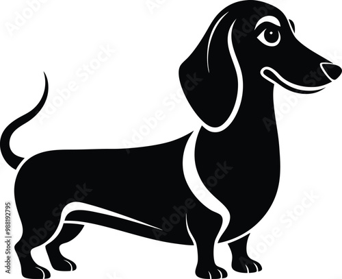 Dachshund Silhouette: Playful and Iconic Sausage Dog