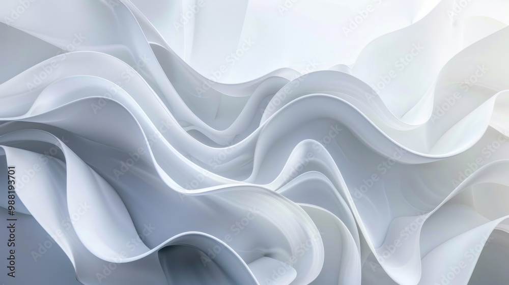 Abstract White Waves Abstract White Waves
