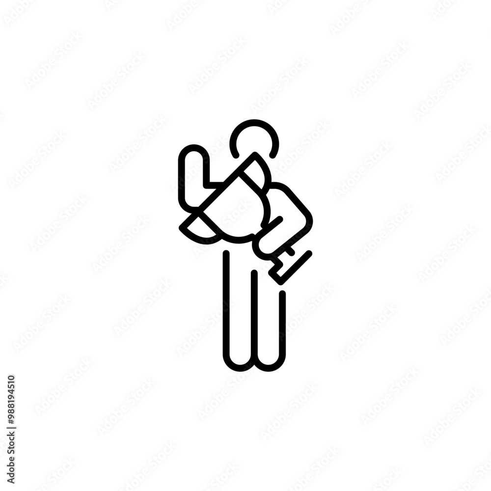 Winner holding trophy icon. Simple winner holding trophy icon for social media, app, and web design. Vector illustration Winner holding trophy icon. Simple winner holding trophy icon for social media, app, and web design. Vector illustration