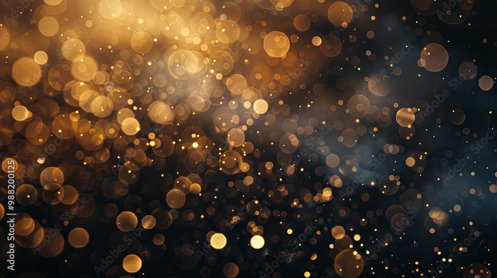 Glittering golden bokeh, abstract background Glittering golden bokeh, abstract background