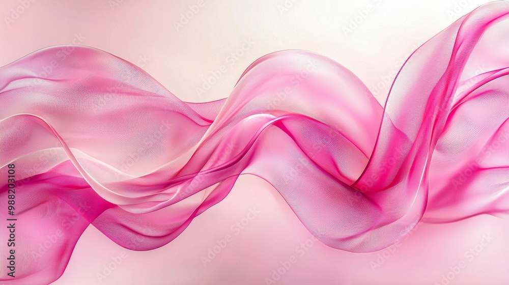 Soft Pink Abstract Background with Ribbon Accents Soft Pink Abstract Background with Ribbon Accents
