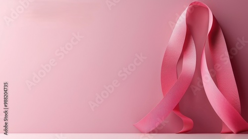 Breast Cancer Awareness Background with Inspirational Typography