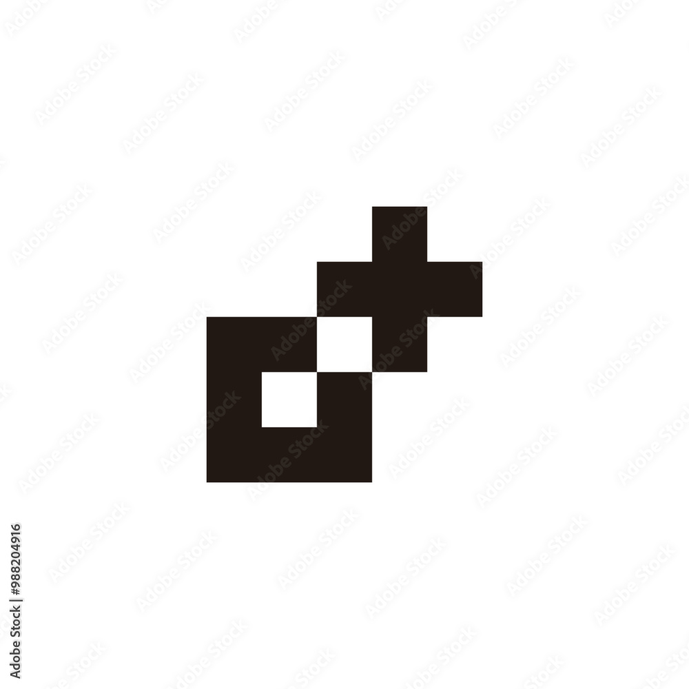 Letter G plus, square geometric symbol simple logo vector Letter G plus, square geometric symbol simple logo vector