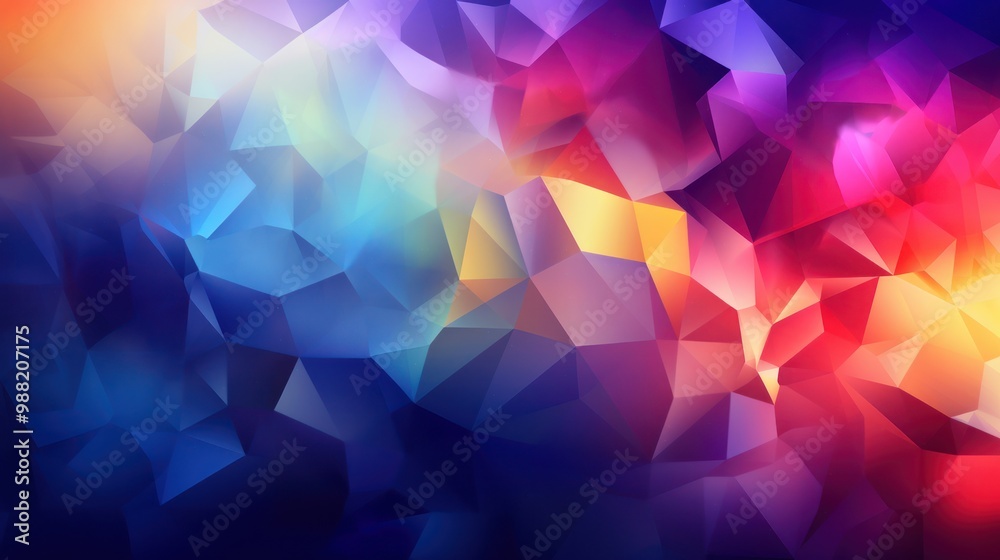 Obraz premium Abstract Polygonal Background with Vibrant Colors