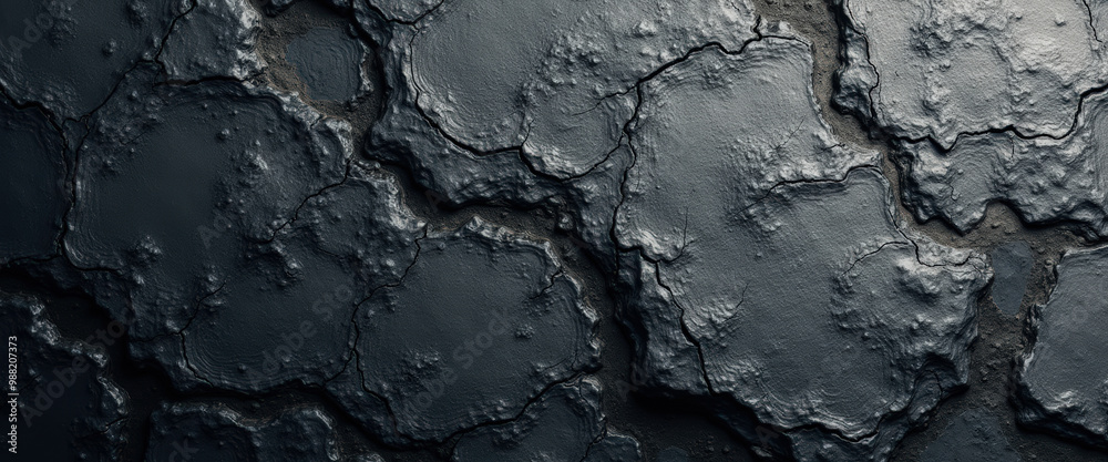 Abstract Dark Cracked Surface Texture Abstract Dark Cracked Surface Texture