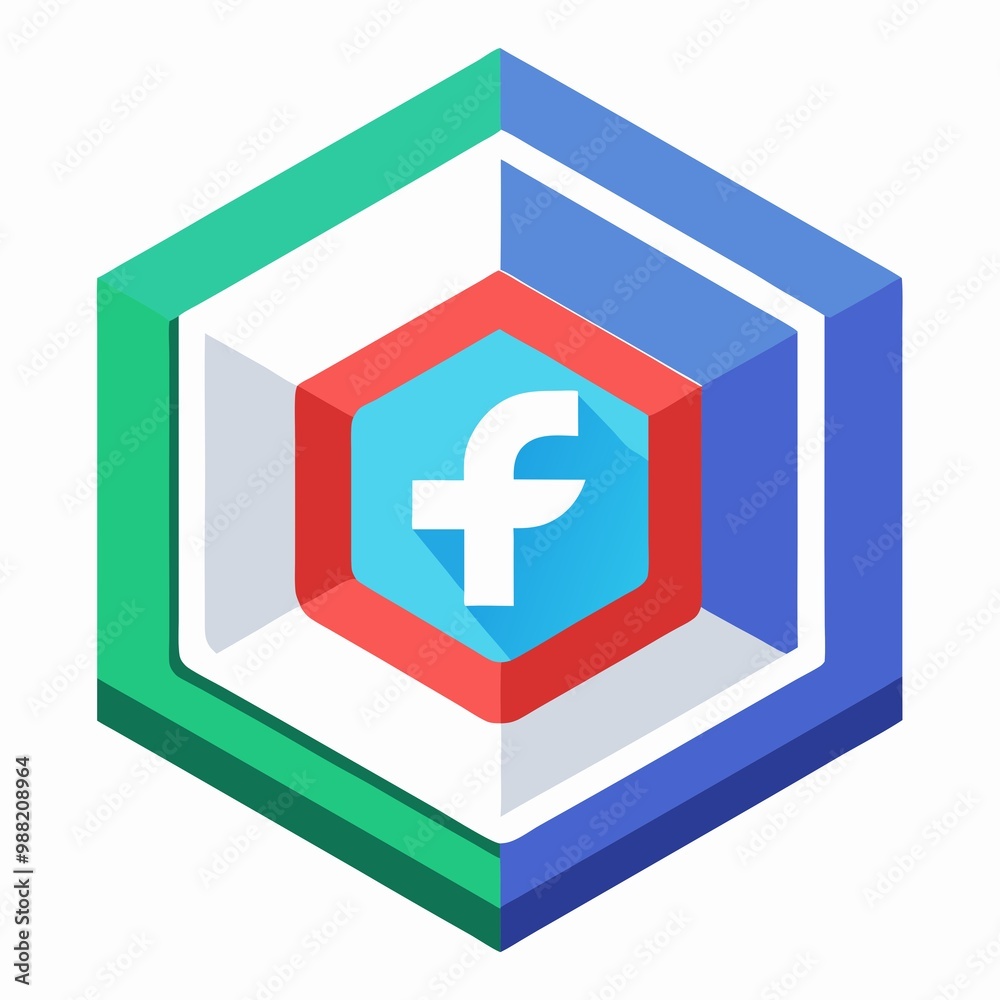 Obraz premium red cross on blue background