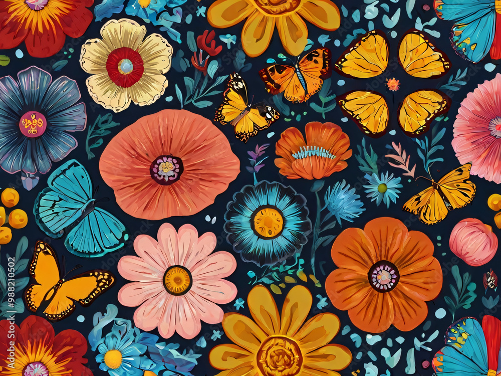 seamless florals pattern