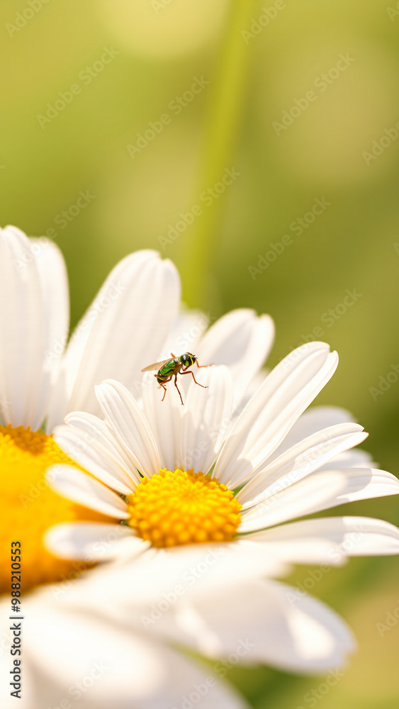 Obraz premium Fly on a Daisy