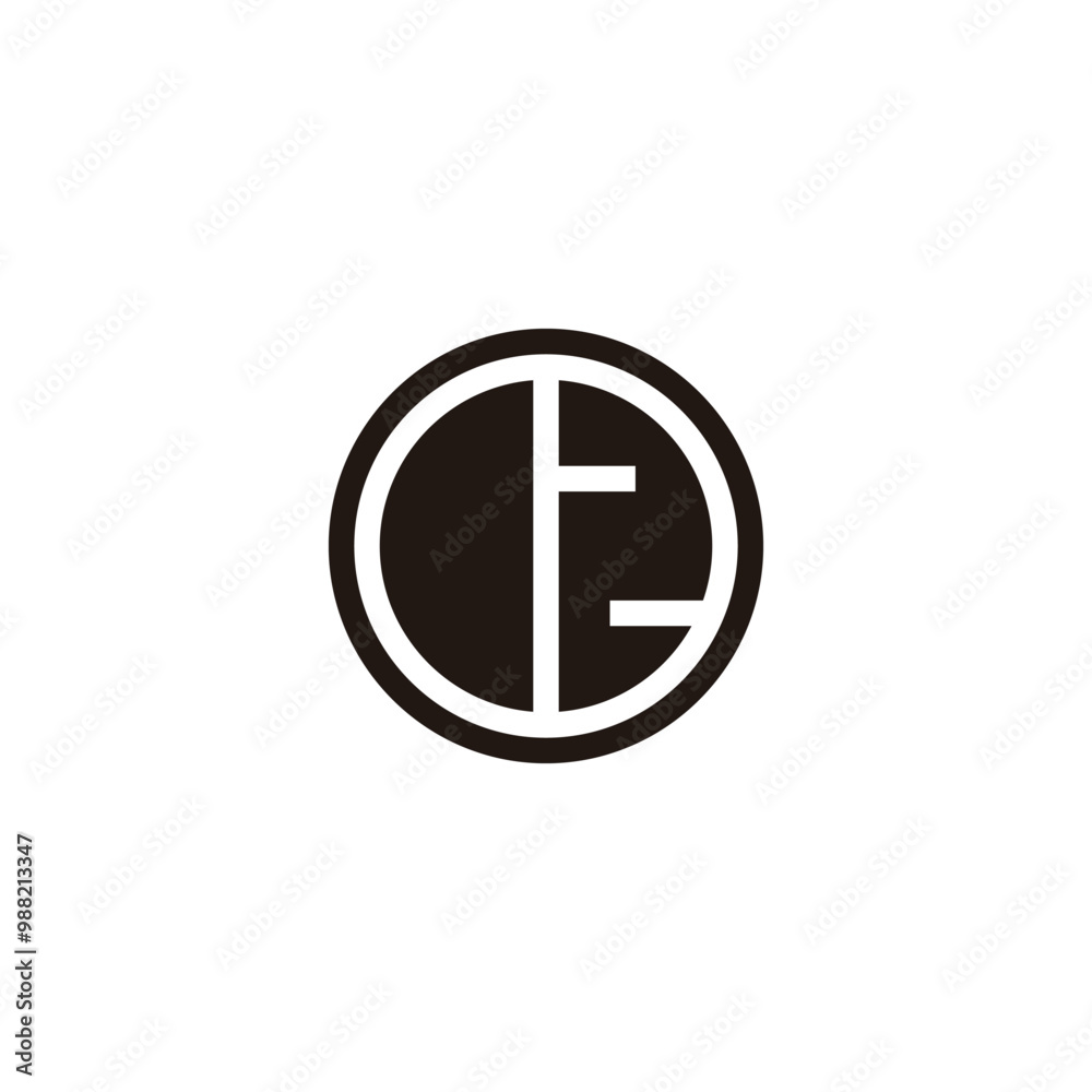 Number 1 and 2 circle, frame geometric symbol simple logo vector Number 1 and 2 circle, frame geometric symbol simple logo vector