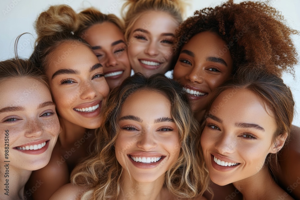 unity and friendship among young women from different cultural backgrounds. Their bright smiles and closeness reflecting the strength of diverse communities. unity and friendship among young women from different cultural backgrounds. Their bright smiles and closeness reflecting the strength of diverse communities.