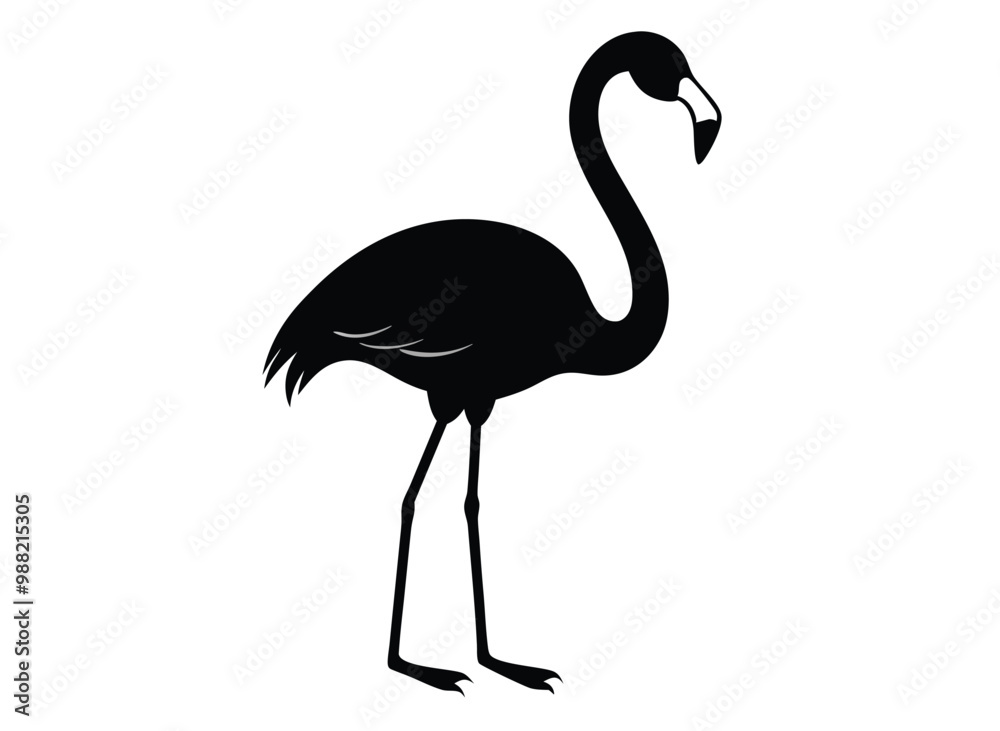 Naklejka premium illustration of a flamingo