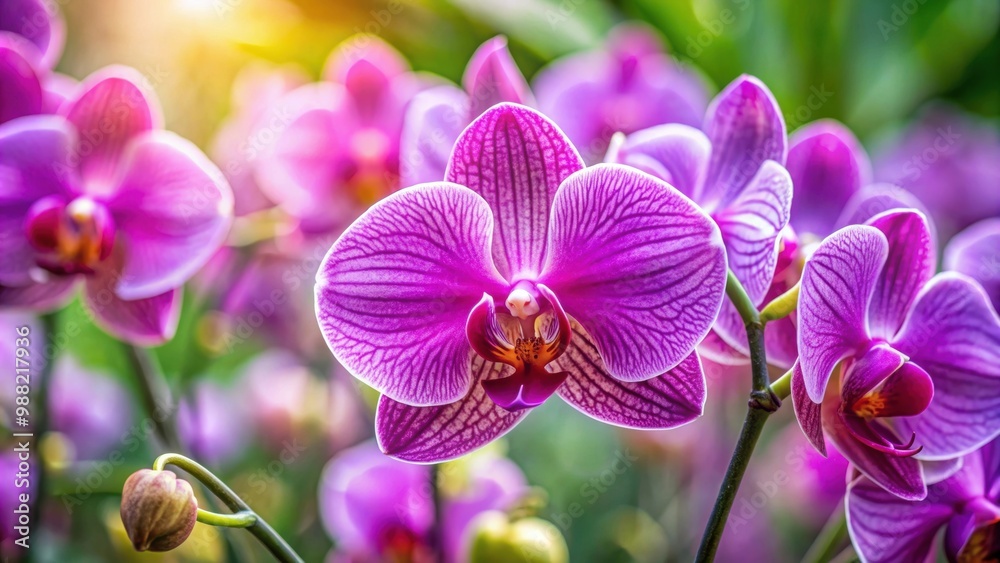 Close up of a vibrant purple orchid flower in full bloom, orchid, plant, close-up, vibrant, purple, flower, bloom, nature, beauty Close up of a vibrant purple orchid flower in full bloom, orchid, plant, close-up, vibrant, purple, flower, bloom, nature, beauty