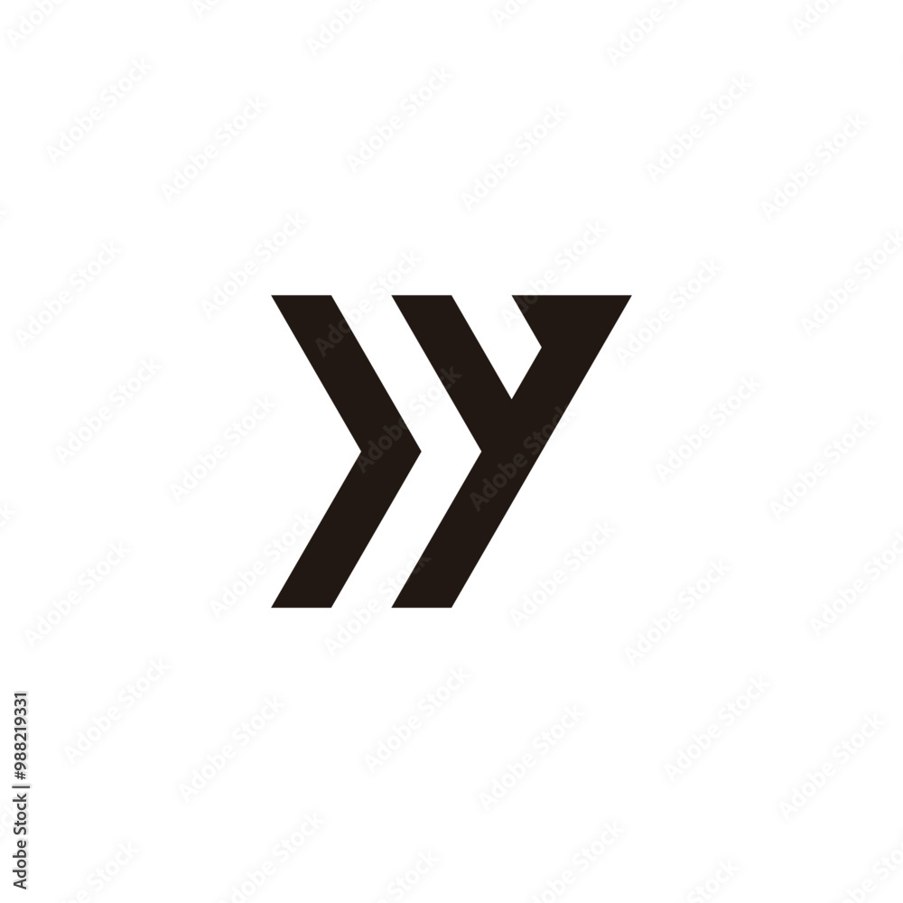 Letter y direction geometric symbol simple logo vector Letter y direction geometric symbol simple logo vector