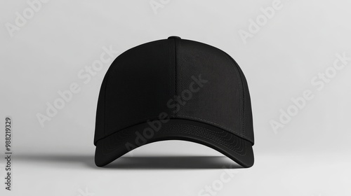 Black trucker hat mockup. Trucker hat template