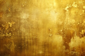Weathered gold wall with rough textured surface