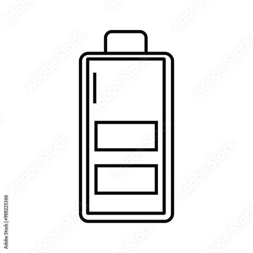 Battery Icon for Camera - Editable Energy Symbol for Photography