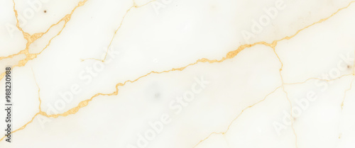 White Marble Texture with Golden Veins