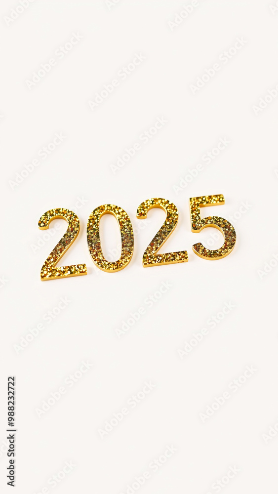 Golden Glitter 2025 New Year Golden Glitter 2025 New Year
