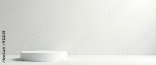 Minimalist White Product Display Stand