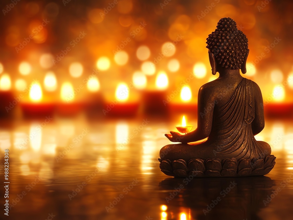 buddha purnima vesak background with copy space buddha purnima vesak background with copy space
