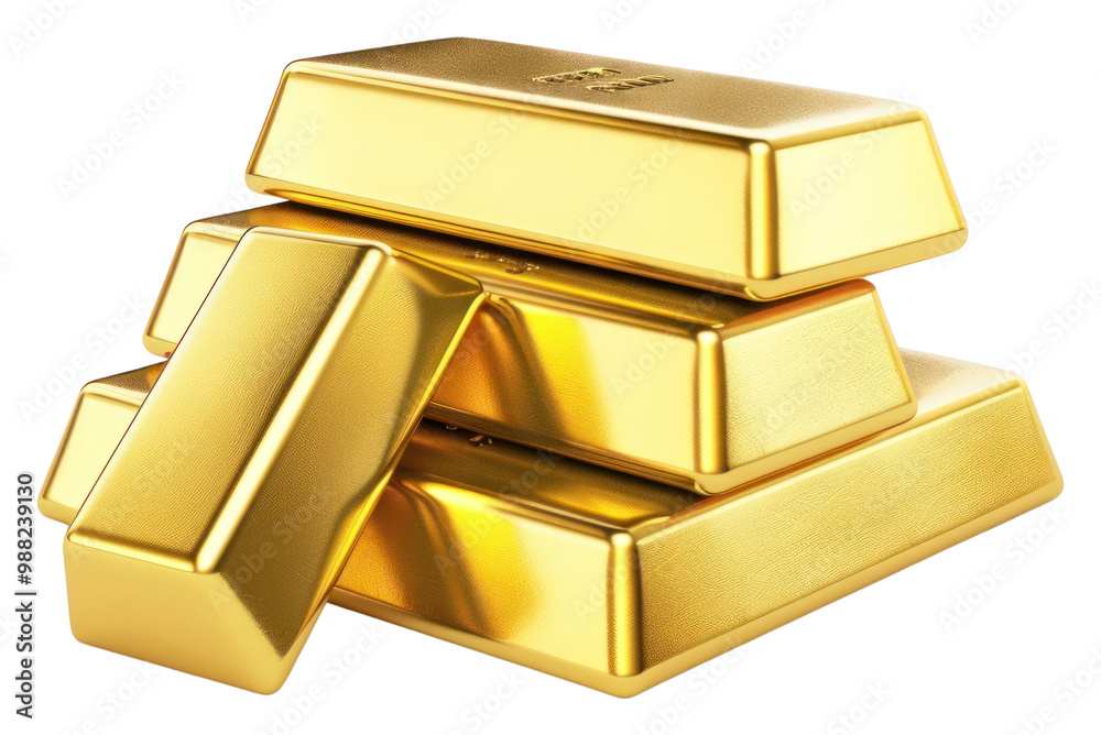 PNG Shiny gold bars stacked neatly. PNG Shiny gold bars stacked neatly.