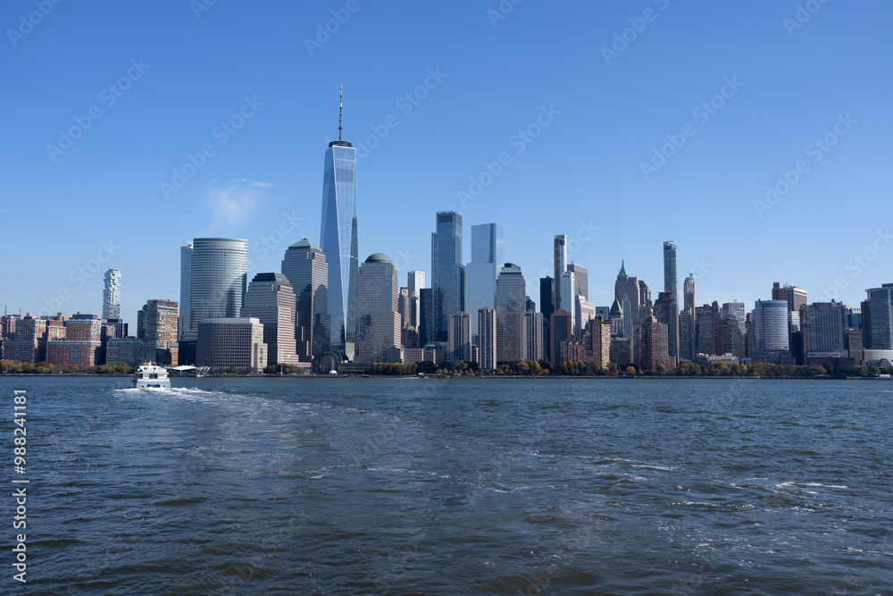Obraz premium The skyline of New York City, United States, USA. NYC landmarks.