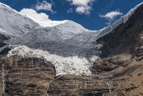 Gyantse Karola Glacier in Gyantse County in Tibet is the biggest one photo