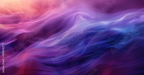 Abstract waves in vibrant purple and pink hues, creating a dynamic visual effect.