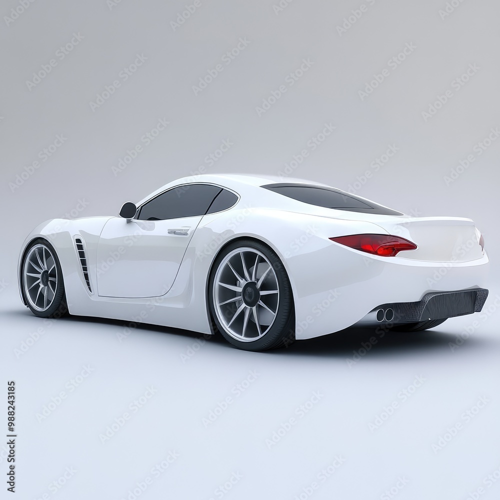 Fototapeta premium car isolated on white background